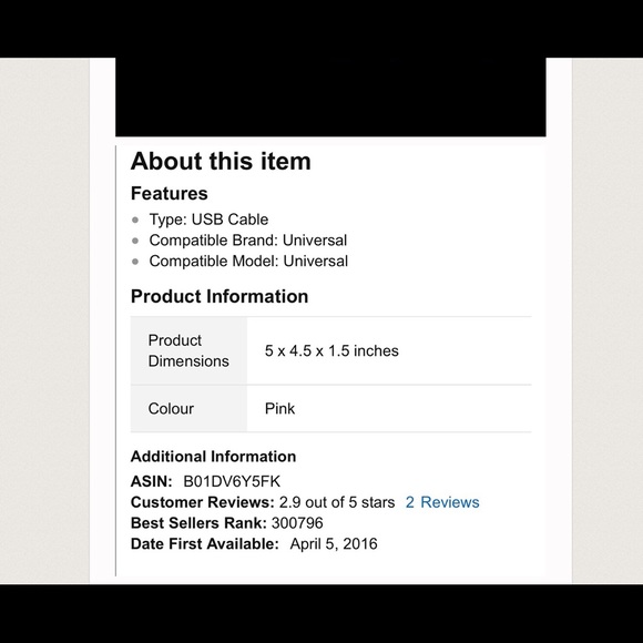 NIB Kate Spade 3.3' Micro USB charge & sync cable - Picture 5 of 5